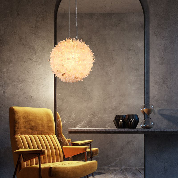 Cervine Primary Crystal  Ball Pendant Light