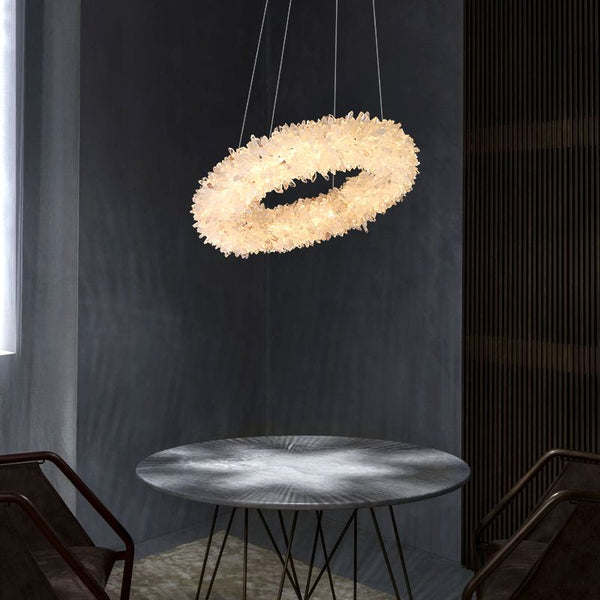 Cervine Primary Crystal Round Chandelier 22.1" 26.8"