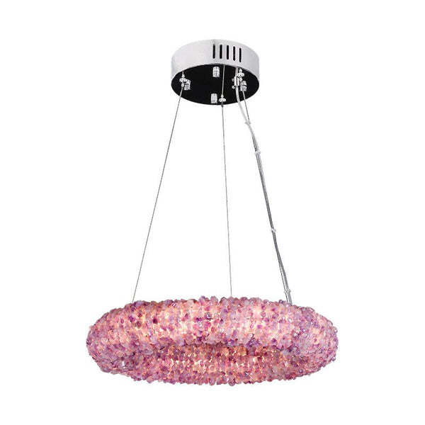 Cervine Purple Primary Crystal  Round Chandelier 20.5" 28.3" 36.2" 44"