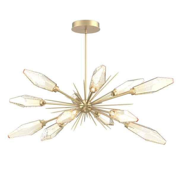Elaris Rock Crystal Oval Chandelier 53.5''