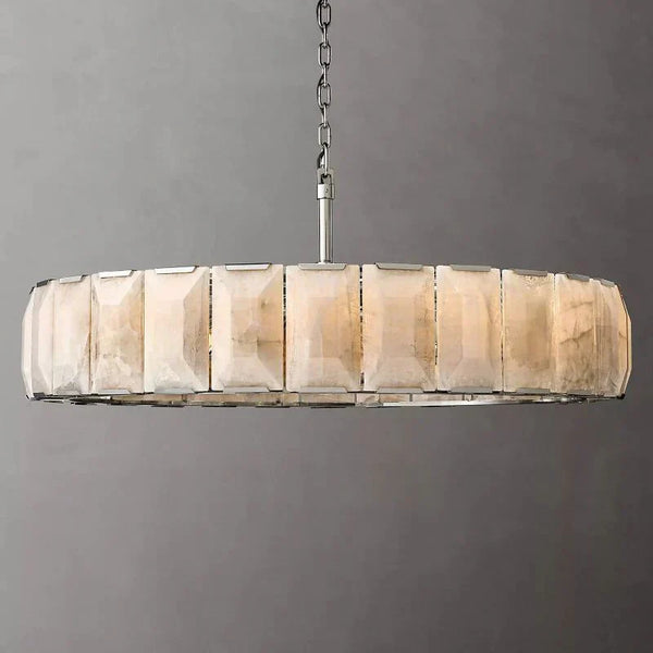 Harlow de Calcite Alabaster Round Chandelier 60"