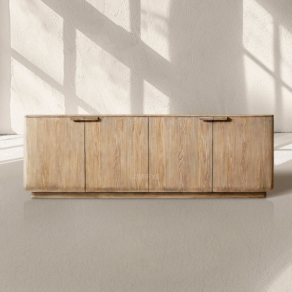 Cir Solid Wood 4-door Media Console 60" 72" 84"W
