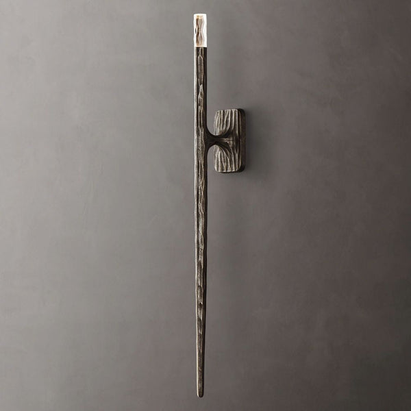 Thaddeus Forged Brass Grand Sconce 36"H