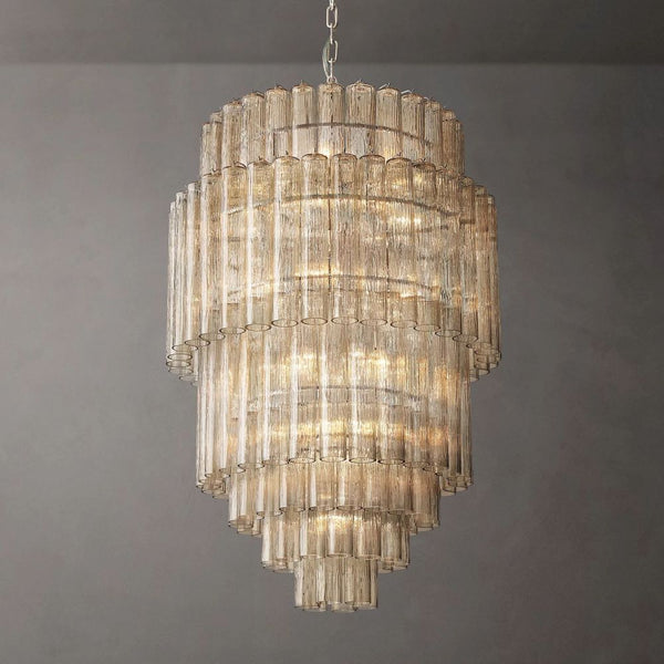 Serena Round Glass Chandelier 34"H