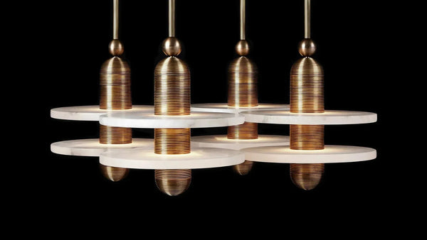 Alabaster Mono 4 Pendants