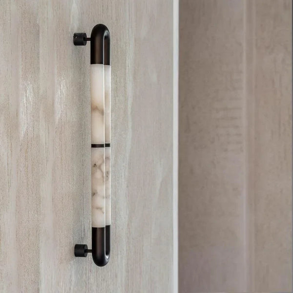 OLYSS ALABASTER TUBE WALL SCONCE 23.6" 39"H