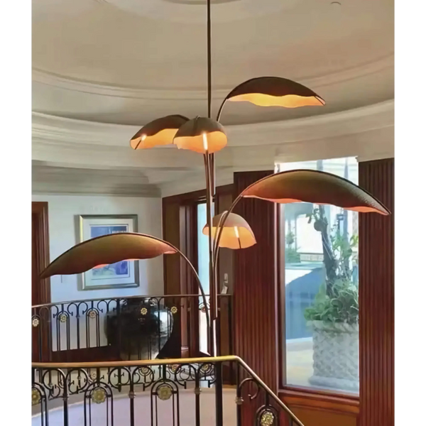 TERRA BANANA LEAF CHANDELIER 82"D