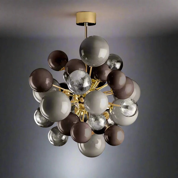LUMINA CAFE MURANO GLASS CHANDELIER 31.5"W