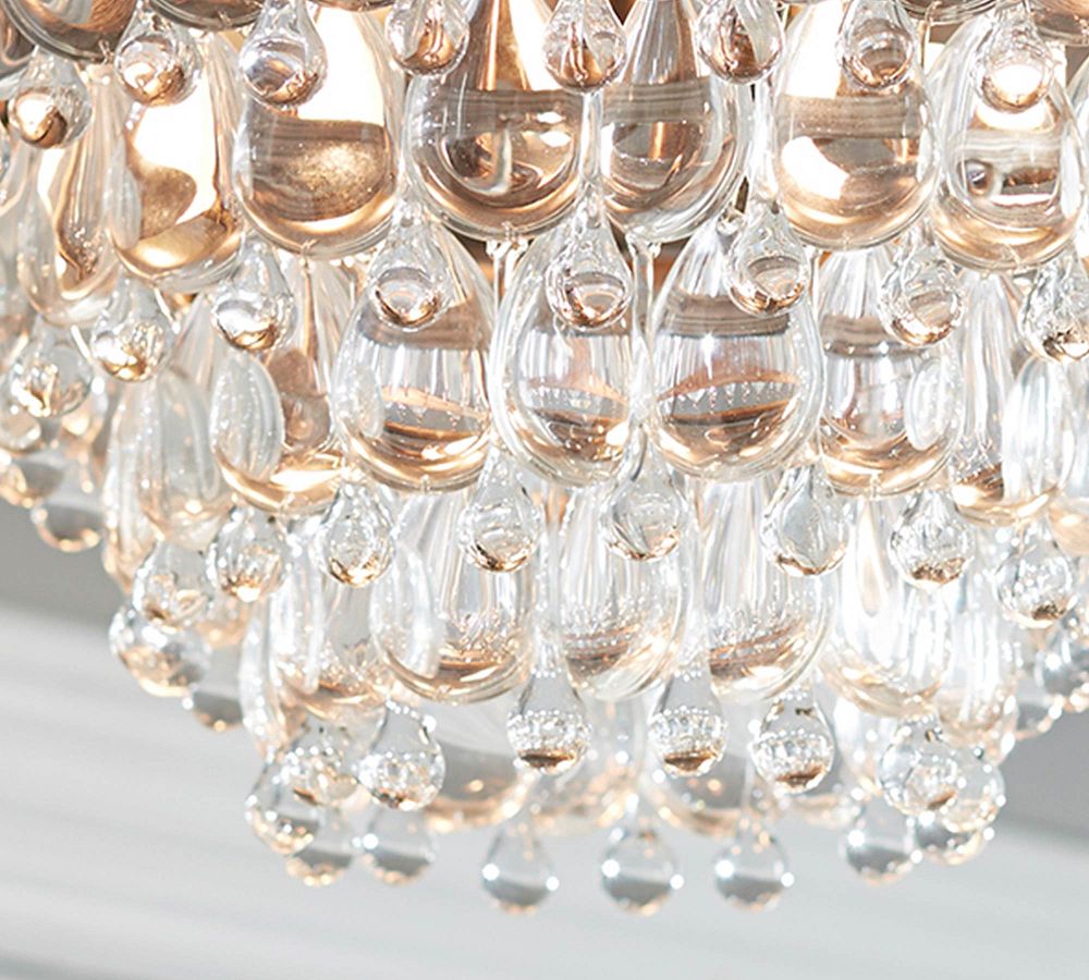 Clarissa Oversized Crystal Flush Mount (15")