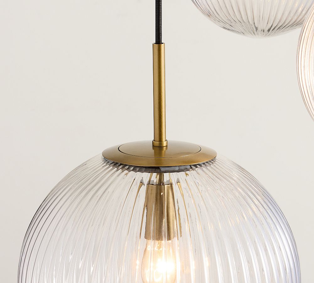 Cooper Glass Multi Globe Pendant (18")