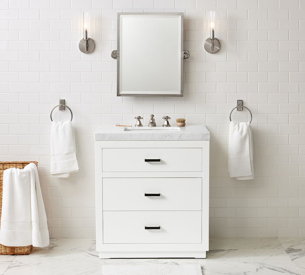 Cooper Ribbed Glass Tube Sconce (13")