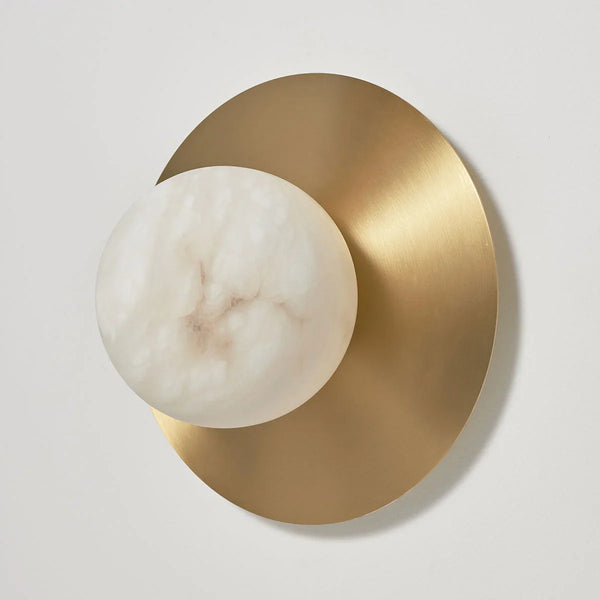 BRANZA ALABASTER WALL SCONCES 7.9" 10.2" 13.8"D