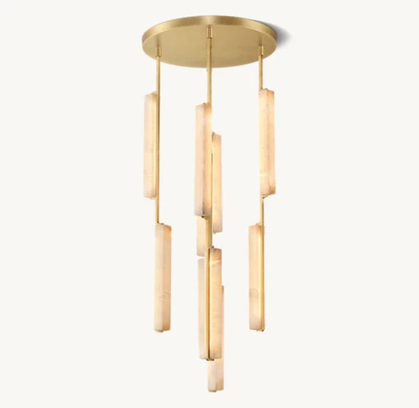 Audubon Alabaster Round Chandelier 24"
