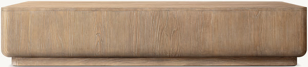 Cir Solid Wood Storage Coffee Table 60'' 72''W