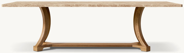 Genevieve Emperador Rectangular Dining Table