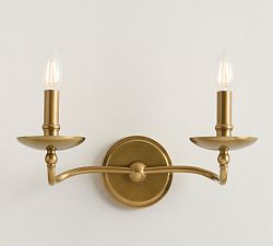Lucca Iron Double Sconce (16")