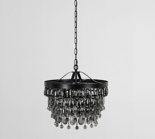Ordman Crystal Round Chandelier 18" 28"D