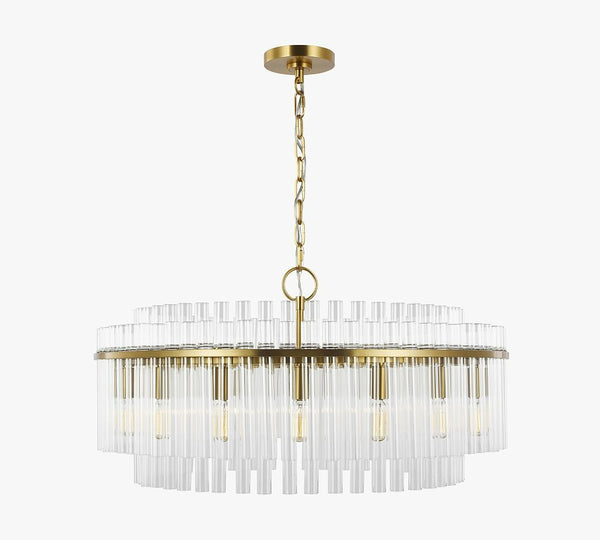 Scarlett Round Glass Chandelier 32"D