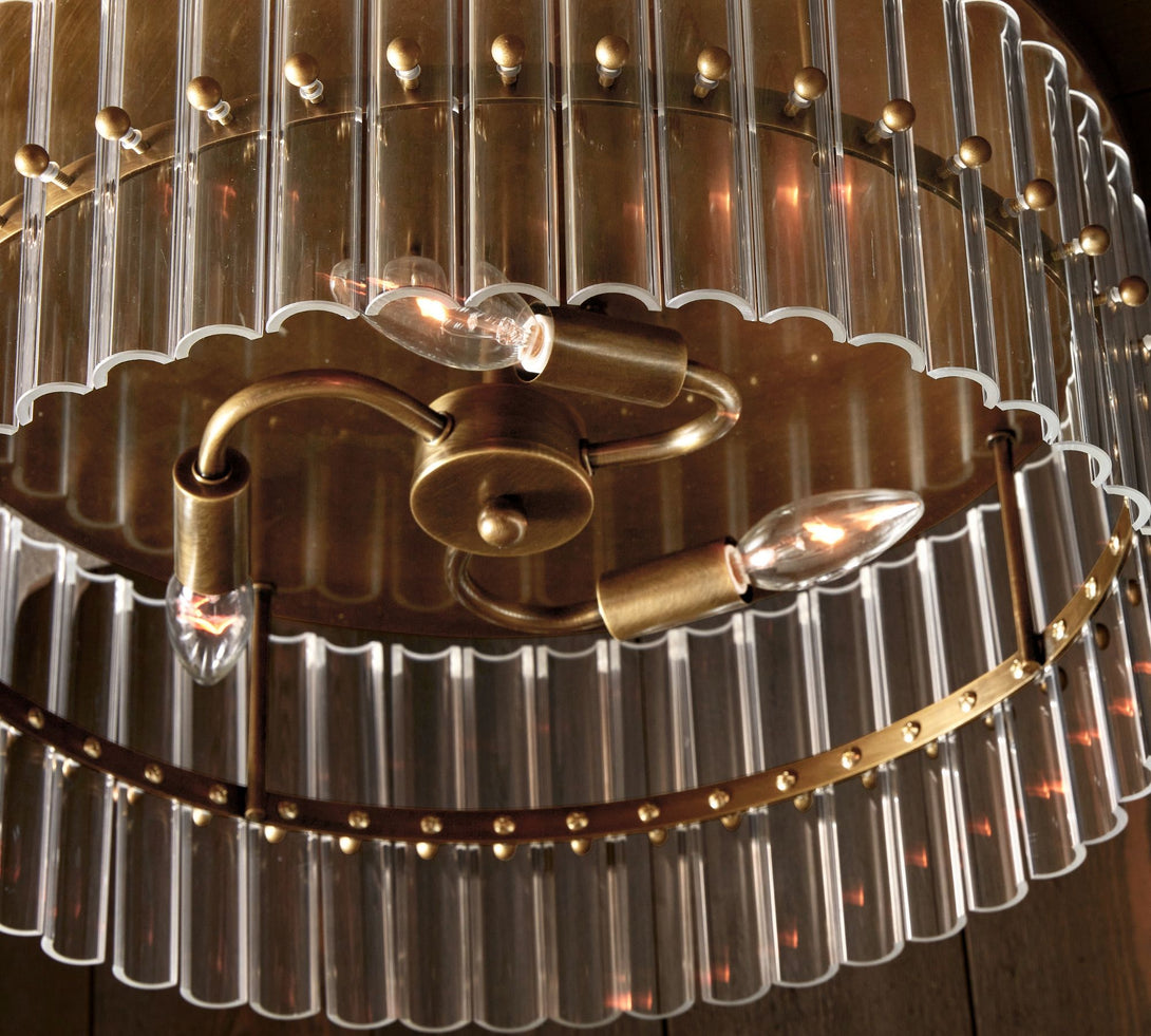 Molly Crystal Round Flush Mount 29.5" 48"