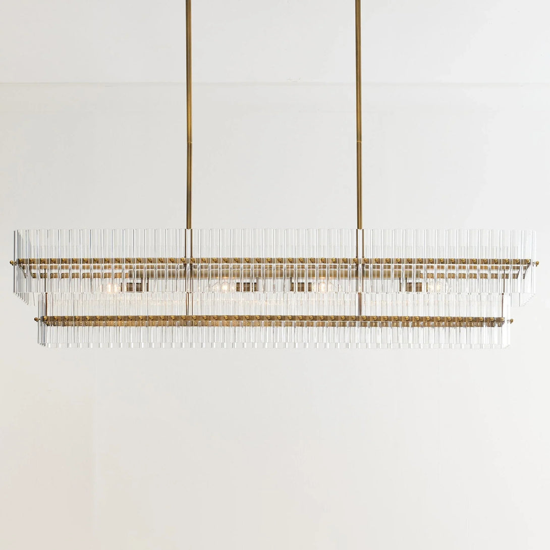 Molly Crystal Linear Chandelier 54.4"