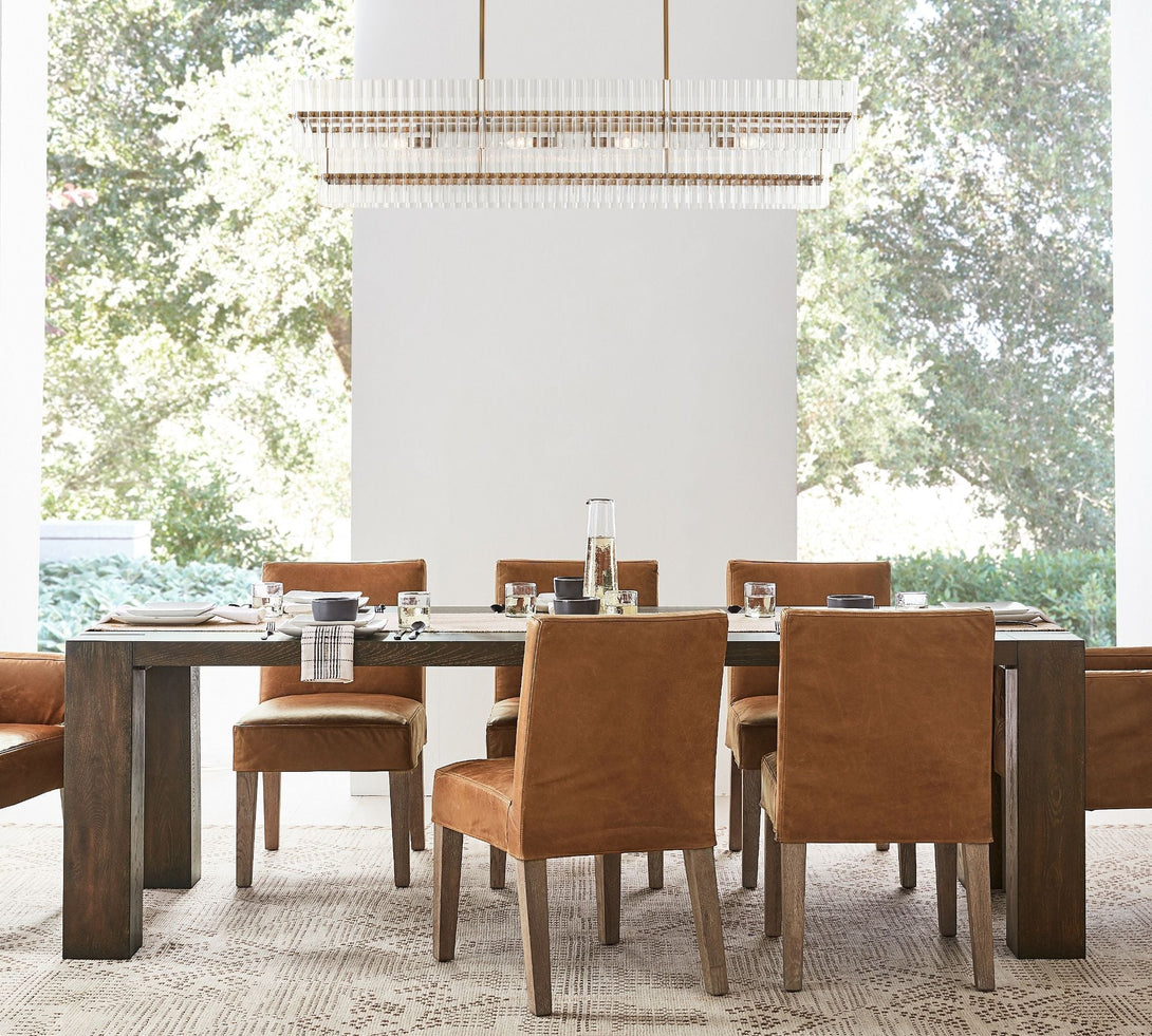 Molly Crystal Linear Chandelier 54.4"