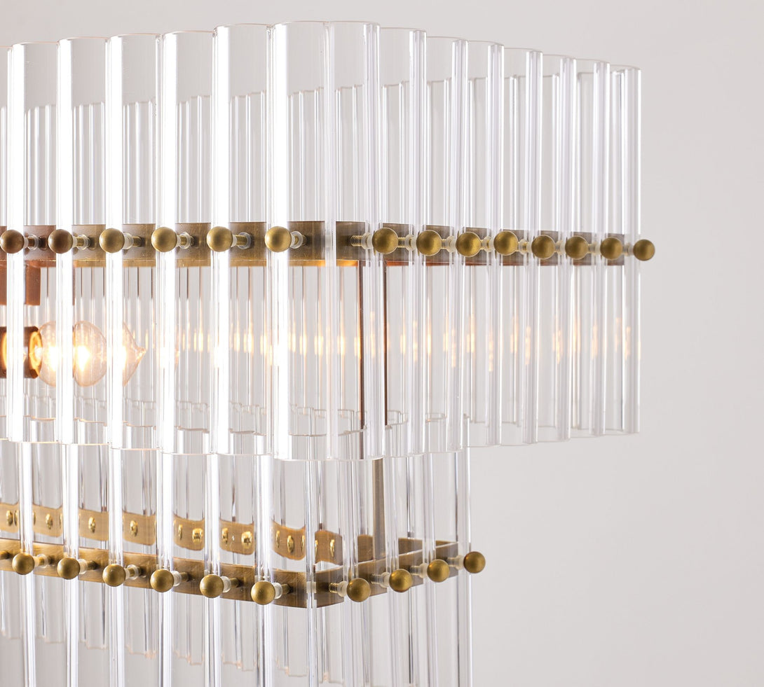 Molly Crystal Linear Chandelier 54.4"