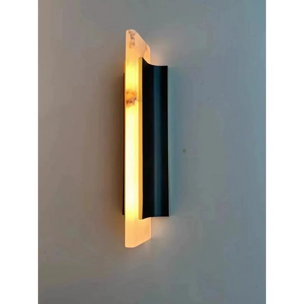 CALEVA MODERN ALABASTER WALL SCONCE 19.7" 29.5"H