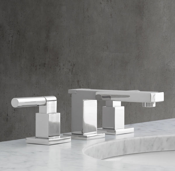 Modern Lever-Handle 8" Widespread Low-Profile Faucet