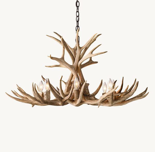 NATURAT ANTLER CHANDELIER 36"