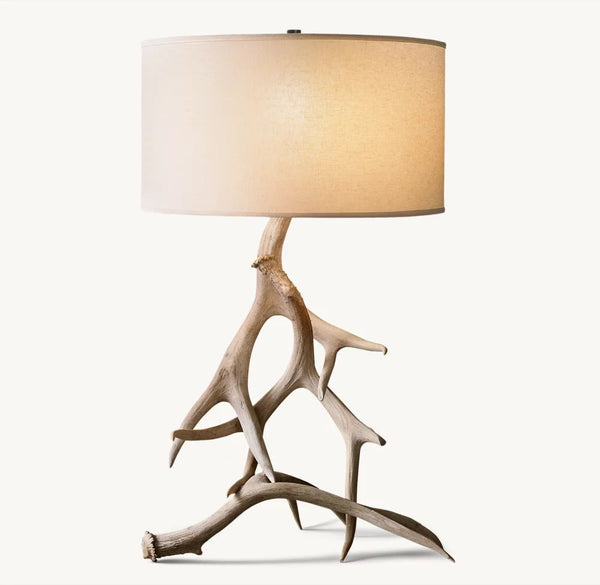 NATURAT DEER ANTLER TABLE LAMP