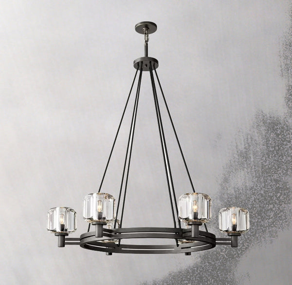 INTRODUC DEMARET ROUND CHANDELIER 48''