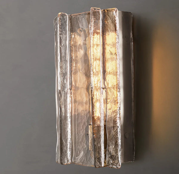 Lottice Clear Glass Sconce 15"