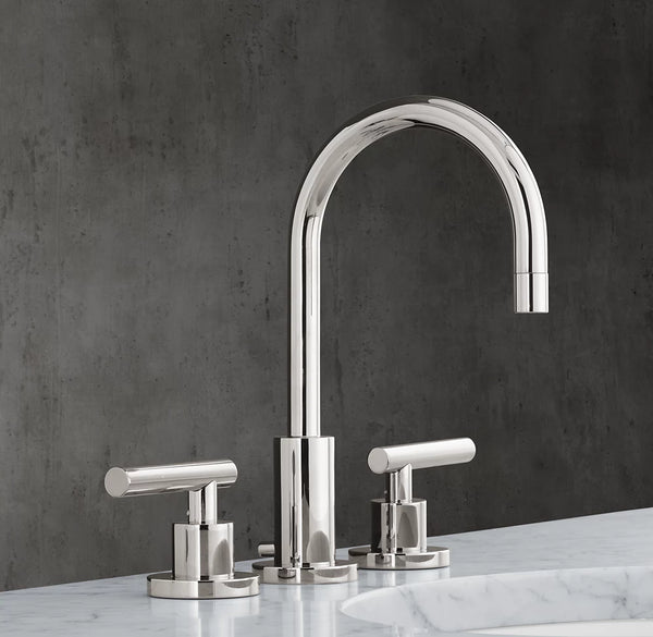 Sutton Lever-Handle 8" Widespread Gooseneck Faucet
