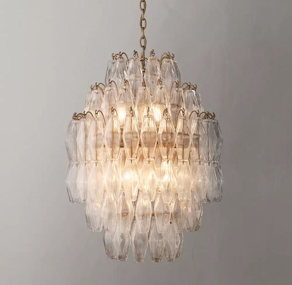 Natalia Glass Tall Pendant  22"