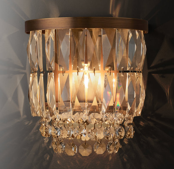 Portia Crystal Sconce 9''H