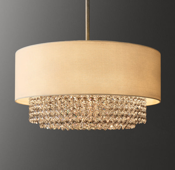 Portia Shaded Crystal Pendant 26"D