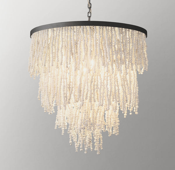 Naia Clay Bead Pendant 28"D