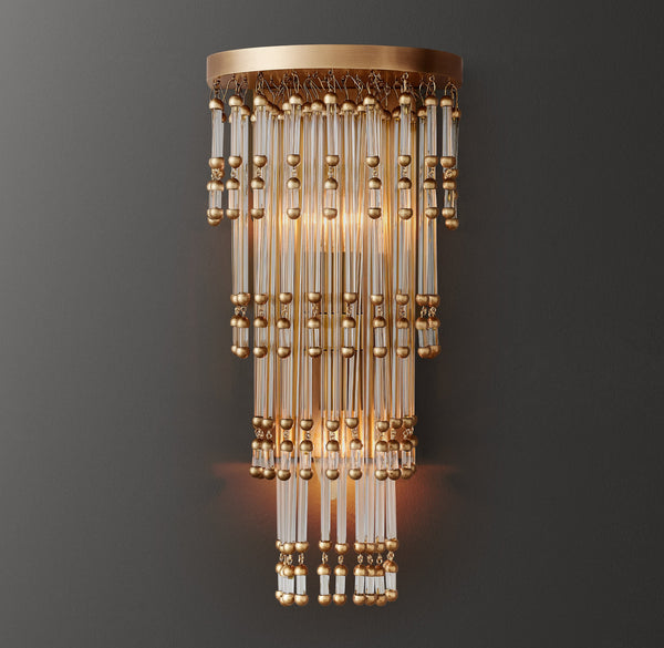 Evelina Crystal Sconce 18"H