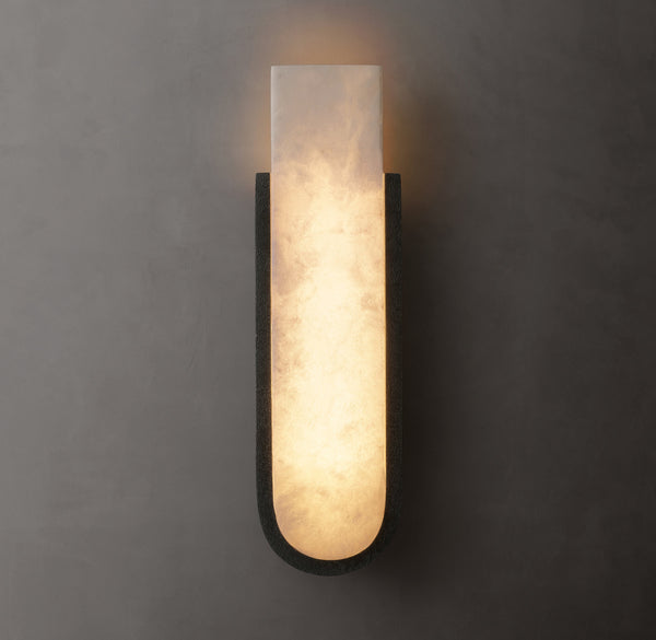 Gideon Alabaster Sconce 16"H