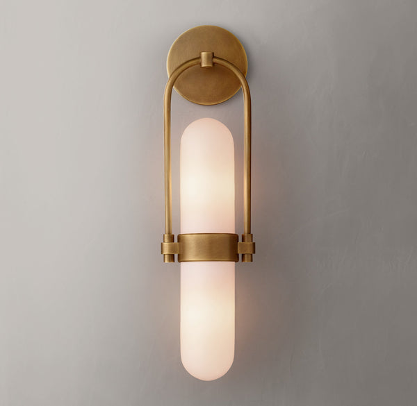 Oriel Glass Sconce 19''H