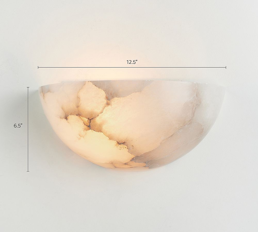 Windham Alabaster Sconce (13")