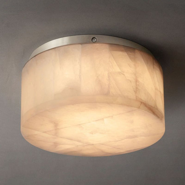 Alabaster Rivage Round Flushmount 10"