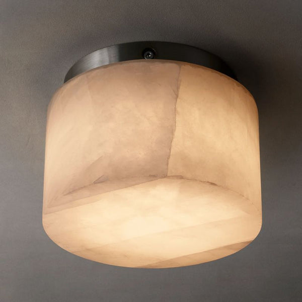 Alabaster Rivage Round Flushmount 6"