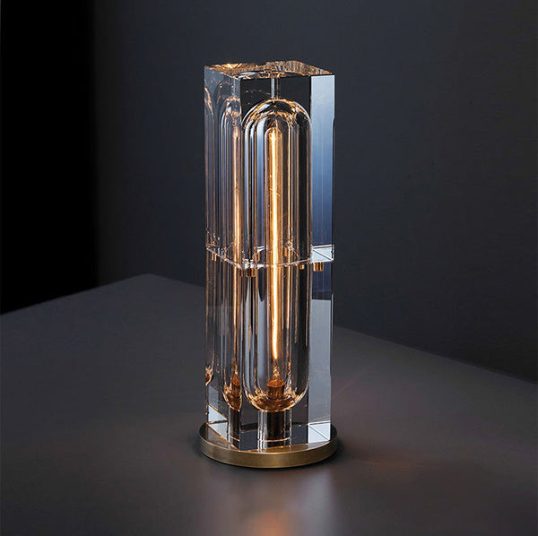 Rectangular Crystal Table Lamp